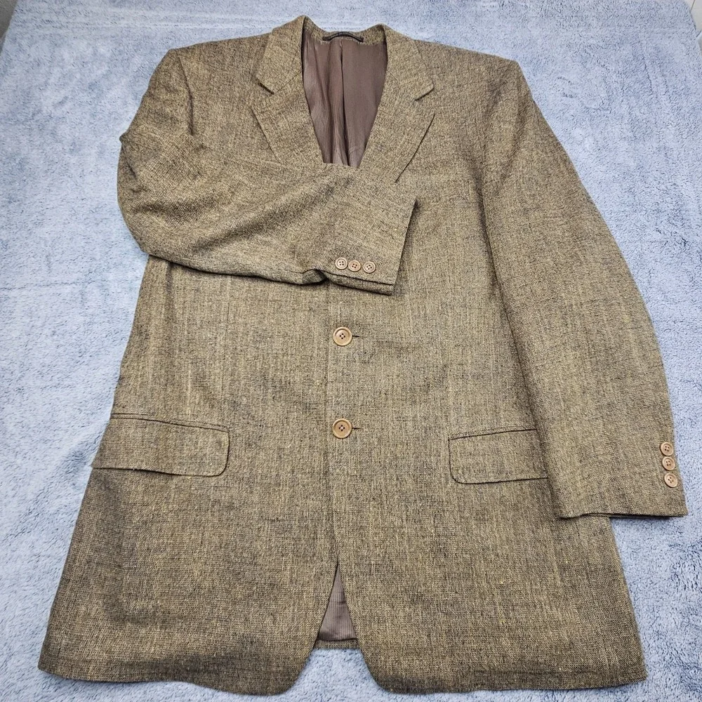 Ermenegildo Zegna Soft Blazer Men's 44R 100% Silk Sport Coat Jacket Italy Made
